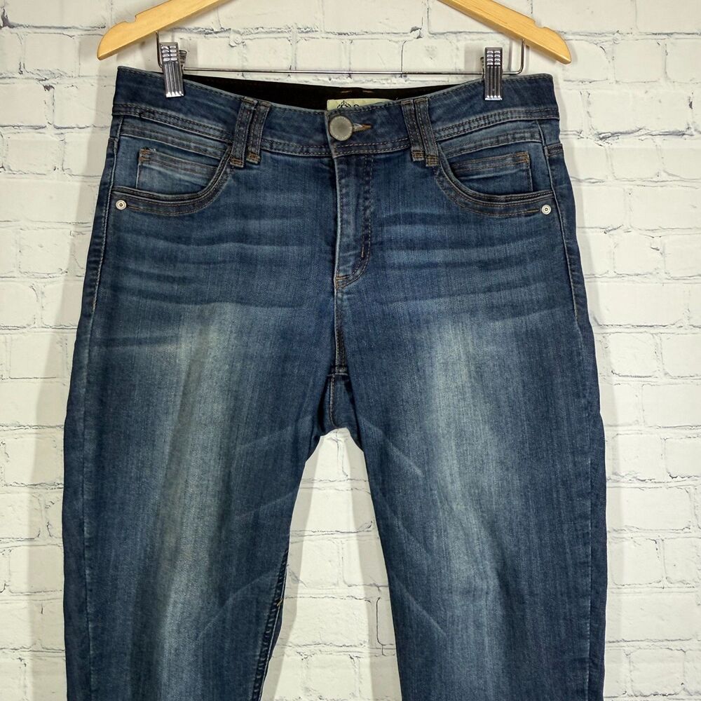Democracy Ab Solution Jeans Womens 8 Dark Wash Skinny Stretch High Rise Denim - Picture 4 of 16